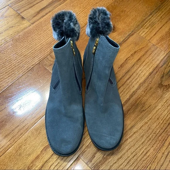 COLE HAAN GREY QUINNEY WATERPROOF BOOTIE SIZE 8 - Picture 4 of 9